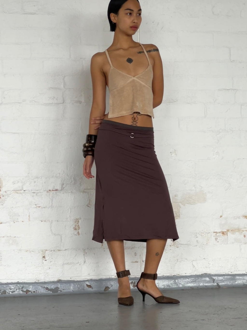 Peggy Backless Top — Ecru