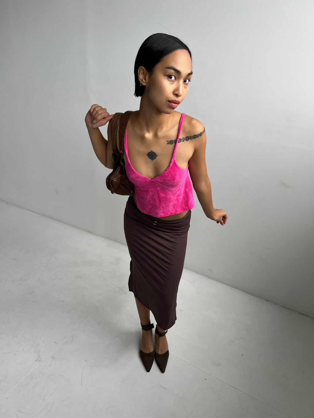 Peggy Backless Top — Pink