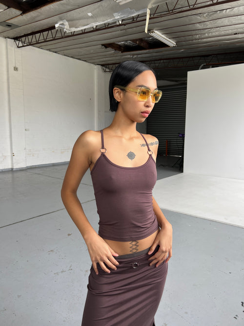 Aquila O'Ring Tank Top — Umber