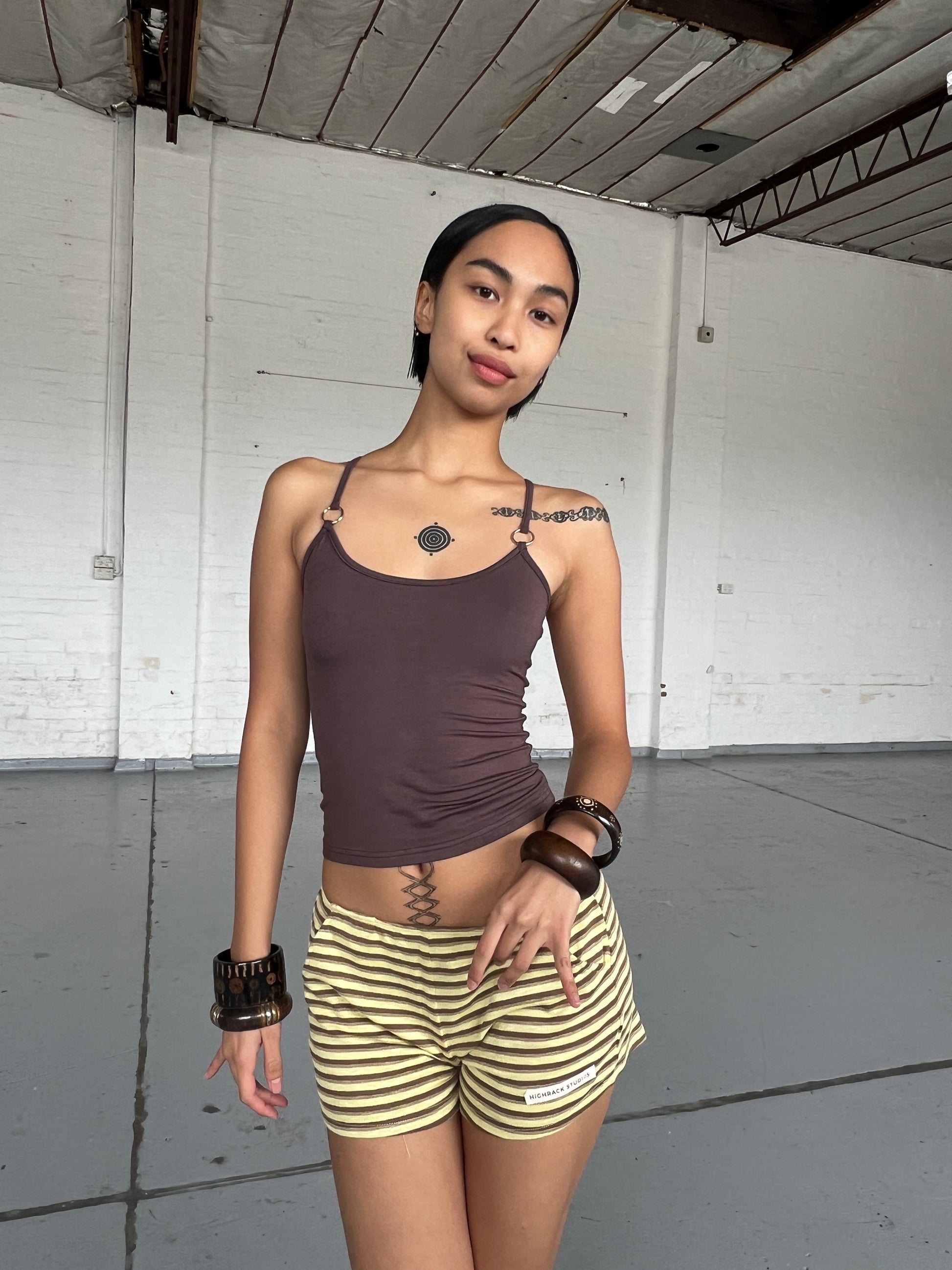 Aquila O'Ring Tank Top — Umber