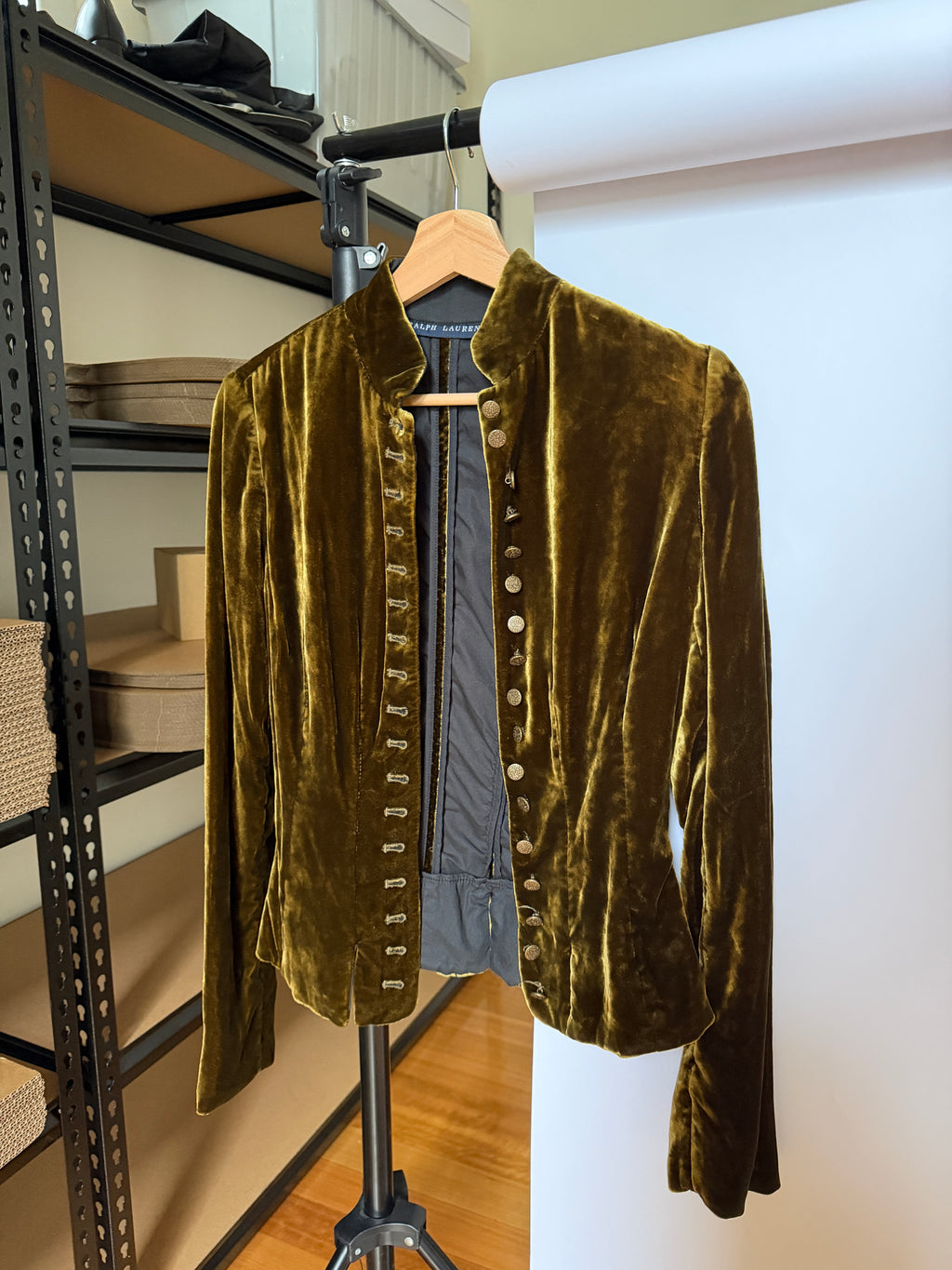 100% Silk Velvet Ralph Lauren Jacket (XXS/XS)