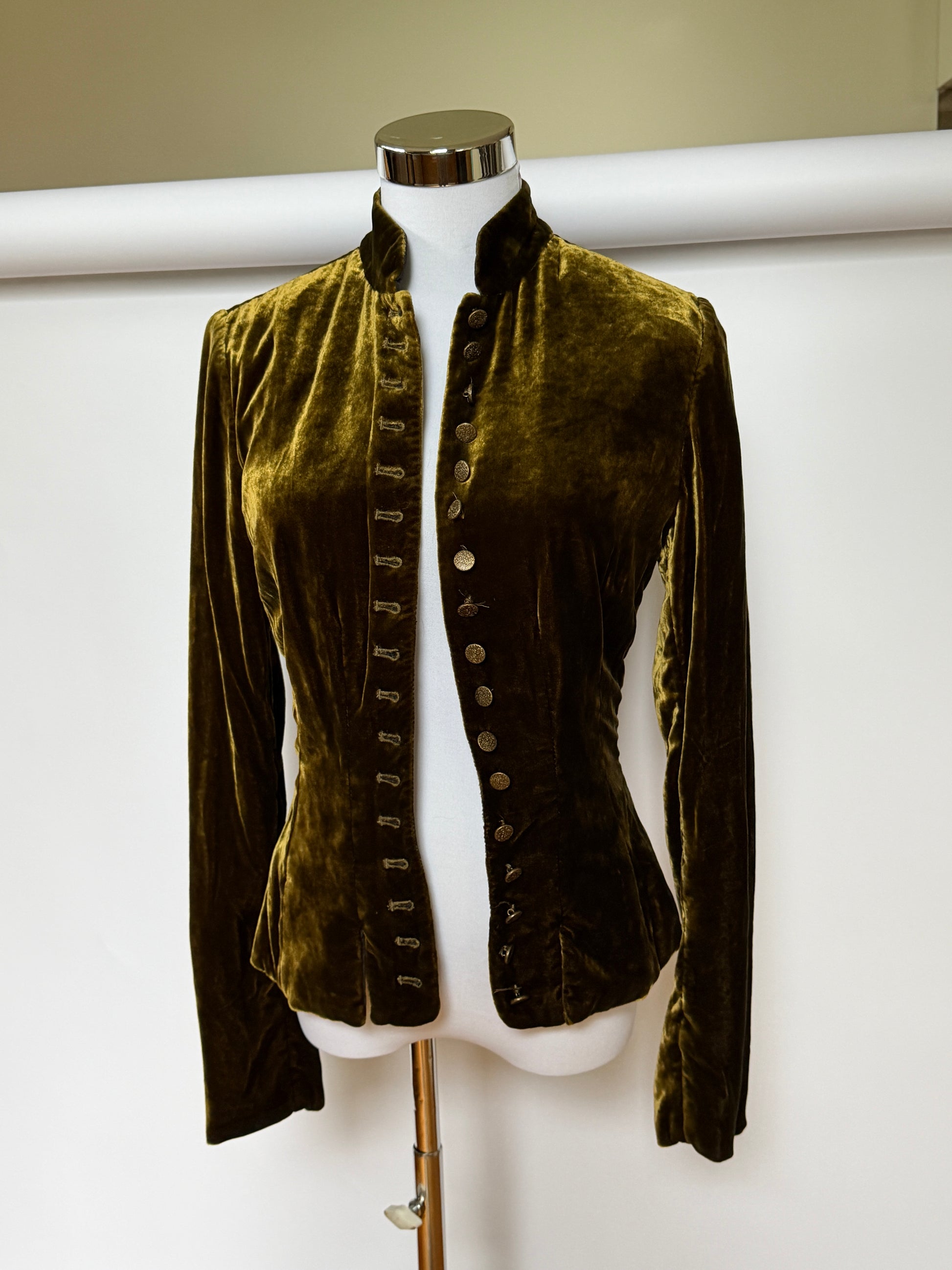 100% Silk Velvet Ralph Lauren Jacket (XXS/XS)
