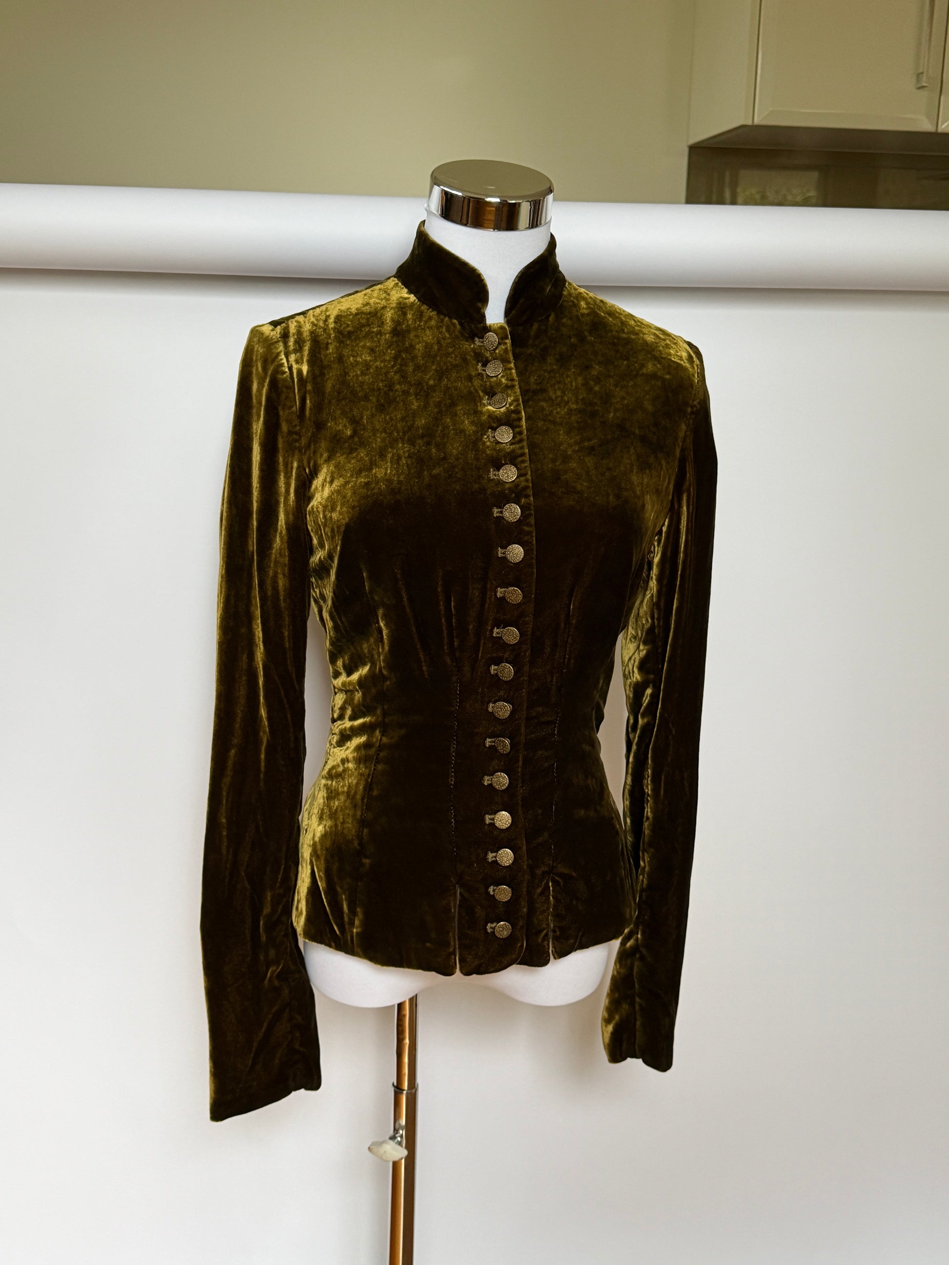 100% Silk Velvet Ralph Lauren Jacket (XXS/XS)