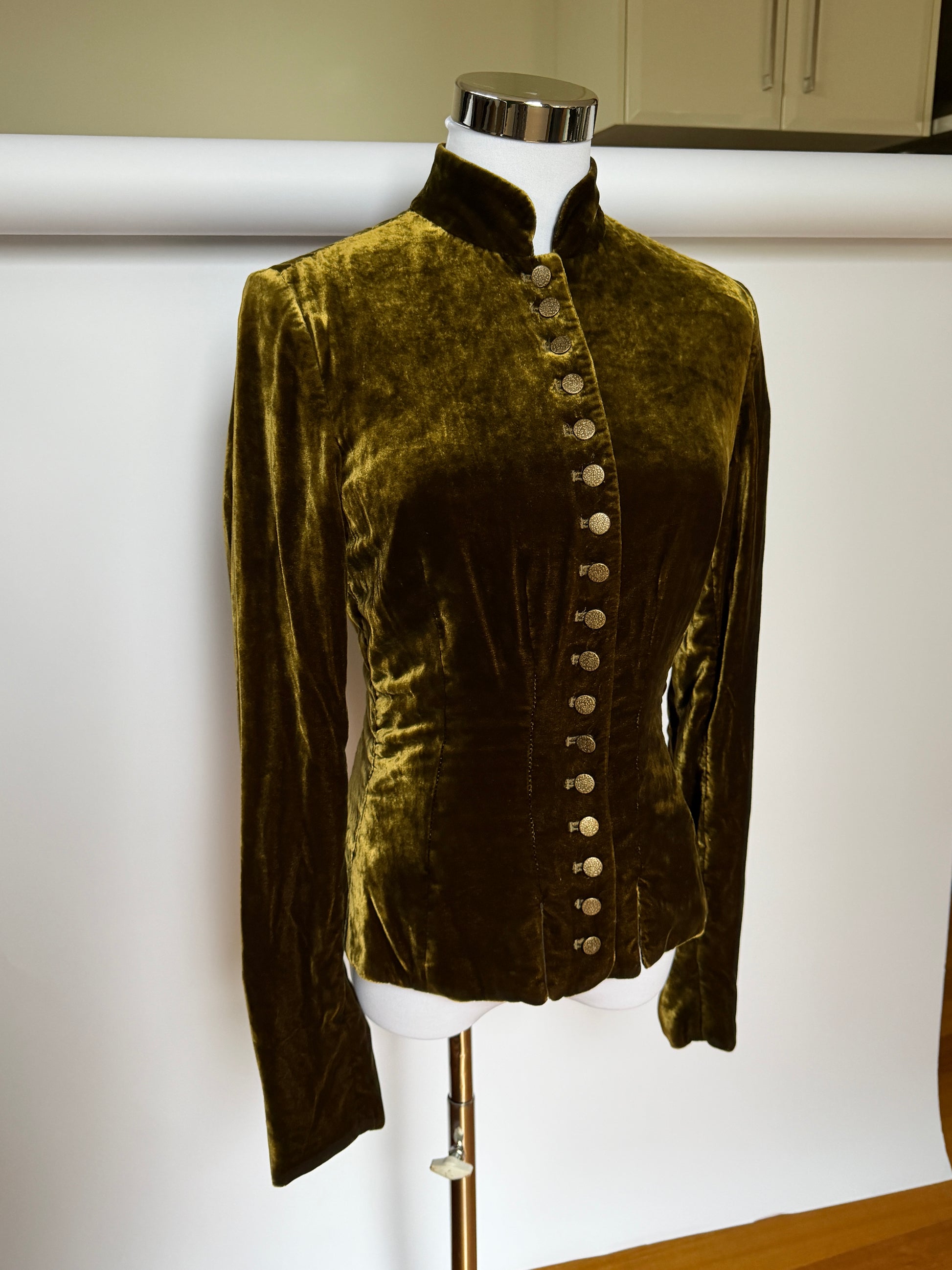 100% Silk Velvet Ralph Lauren Jacket (XXS/XS)