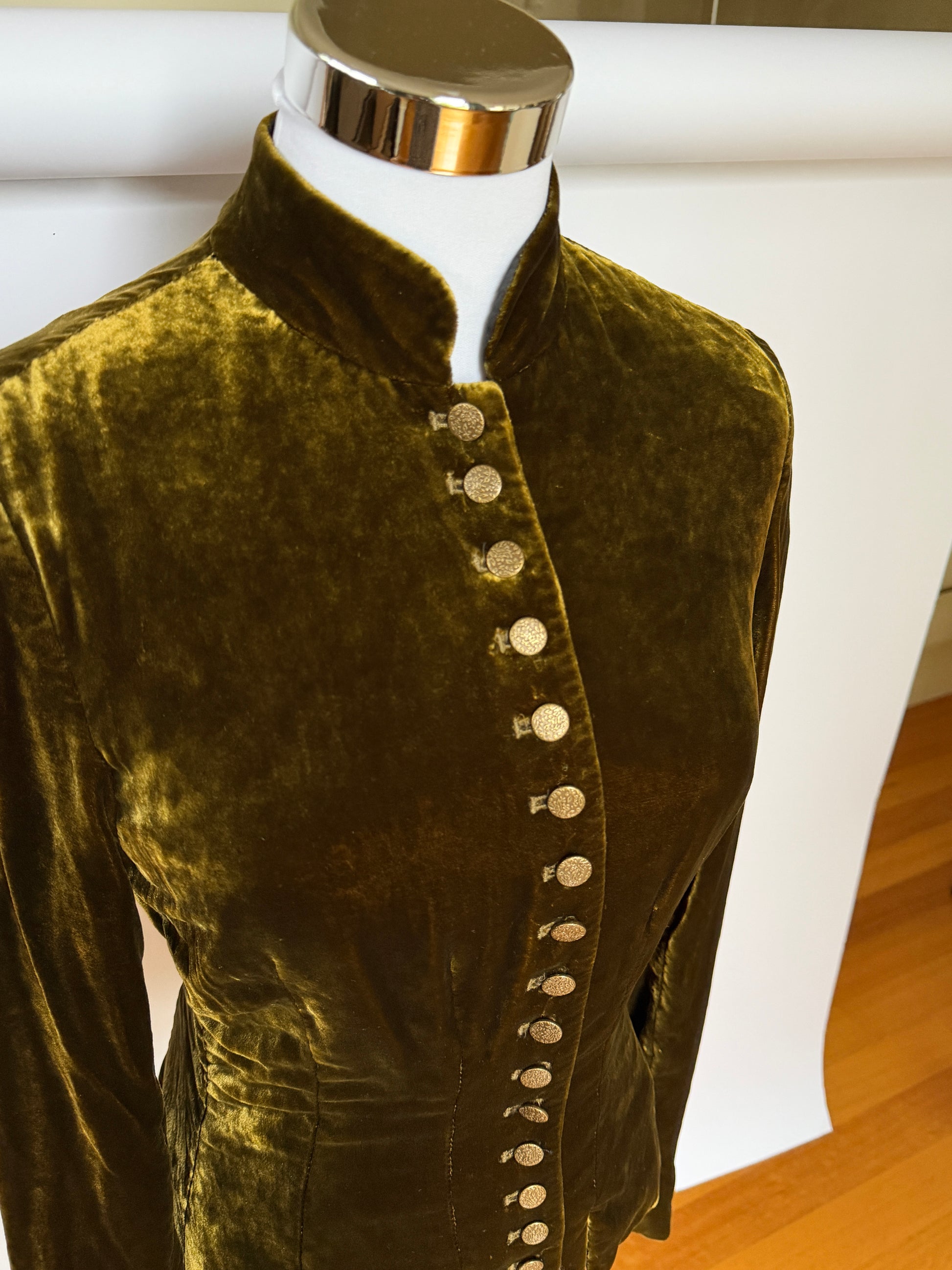 100% Silk Velvet Ralph Lauren Jacket (XXS/XS)