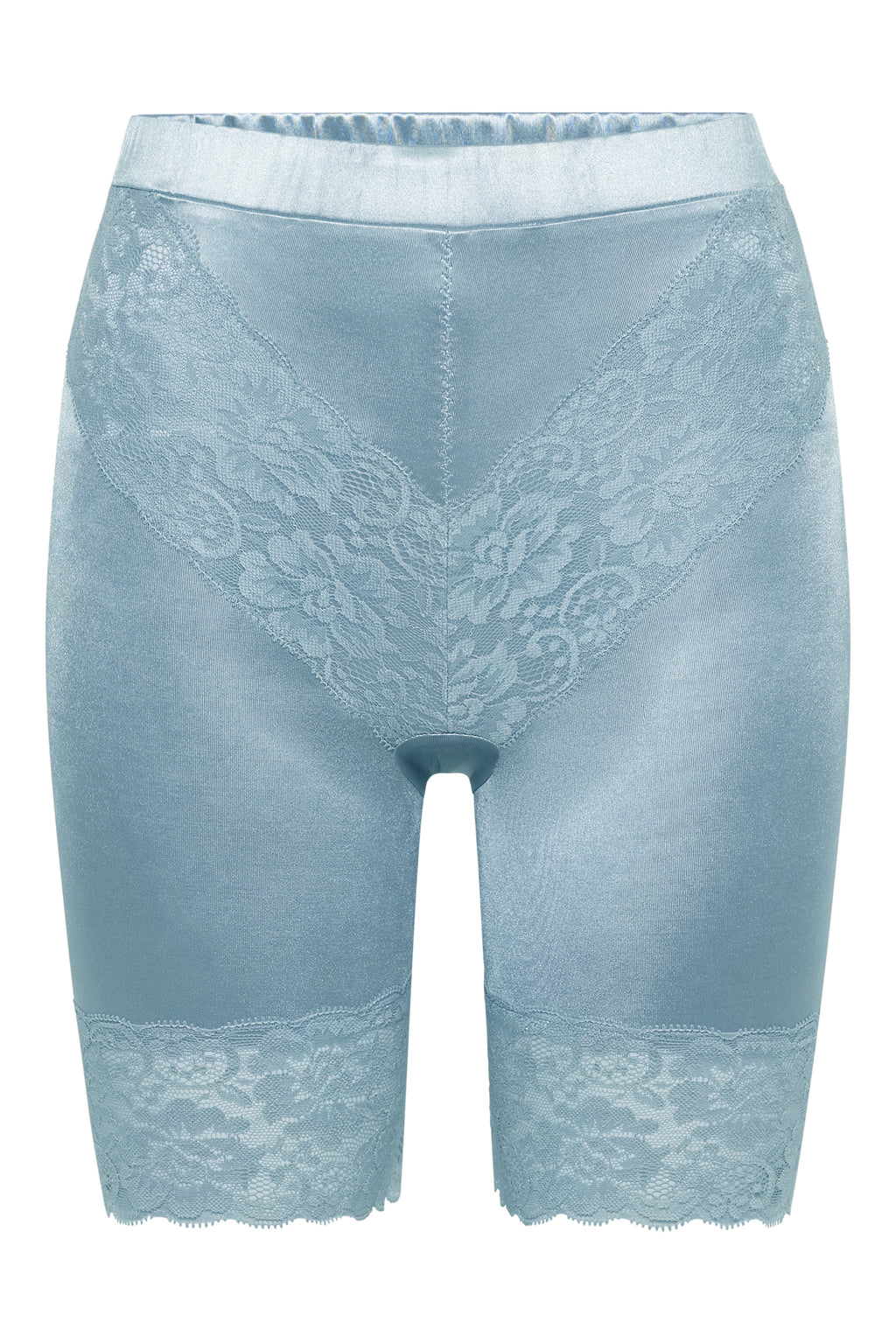 Lace Biker Shorts — Baby Blue