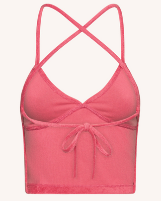 Peggy Backless Top — Guava