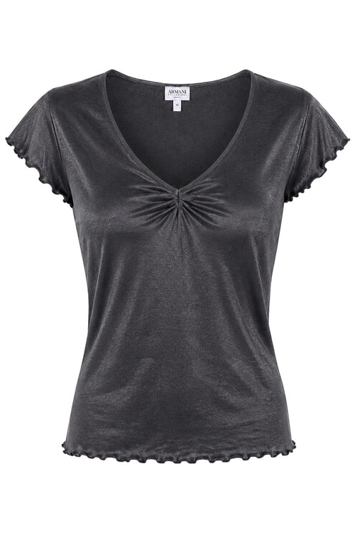 Armani Vintage Ruched Neckline Top (M)