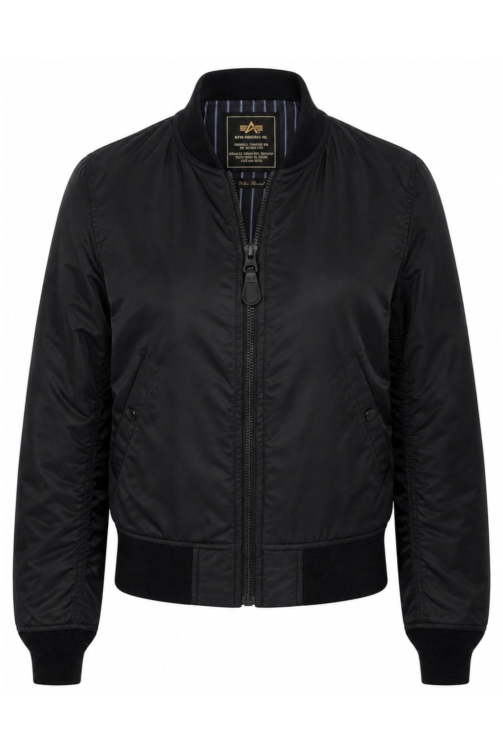Black Nylon Bomber Jacket (XS)