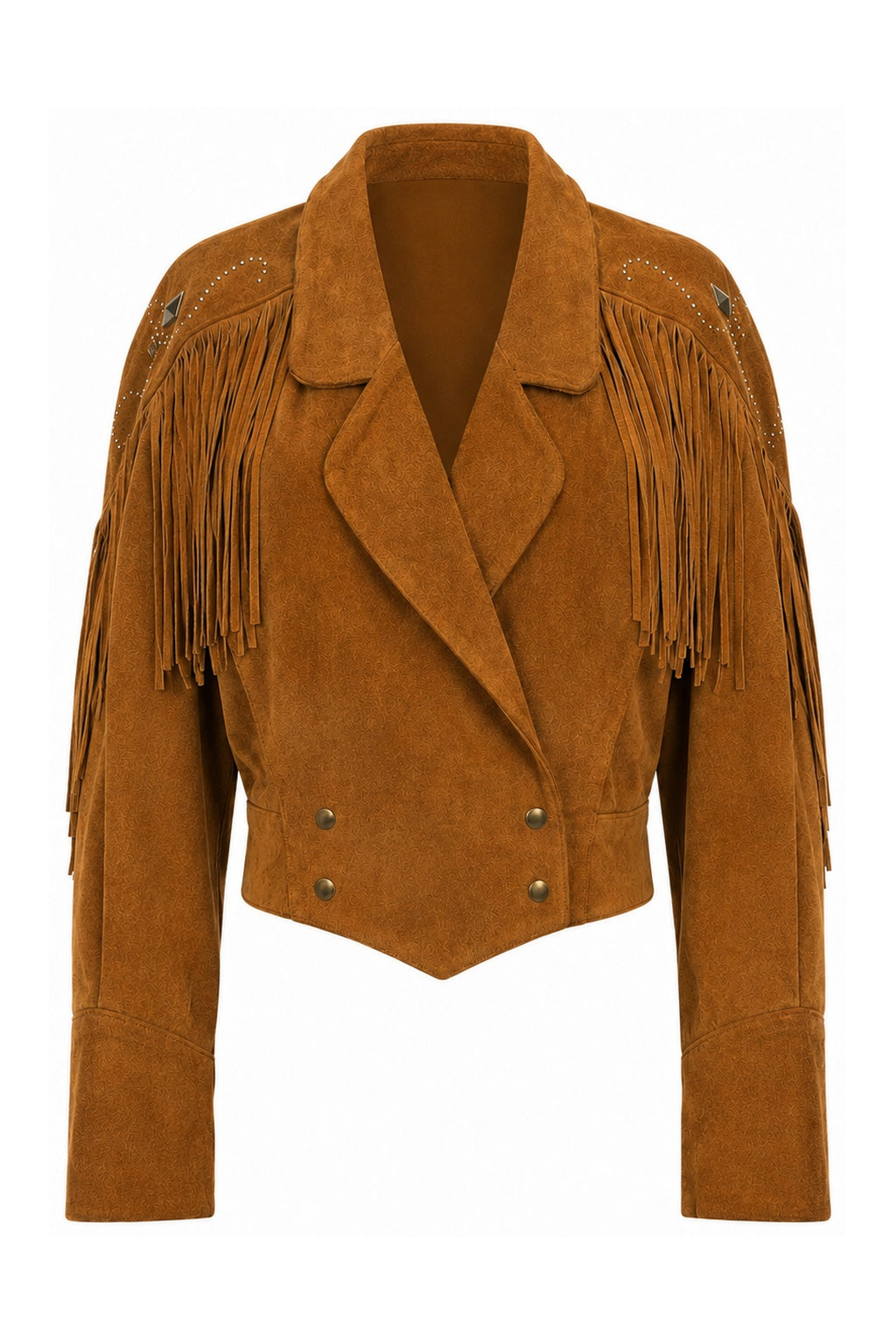 Vintage Brown Tan Suede Jacket (XS-M)