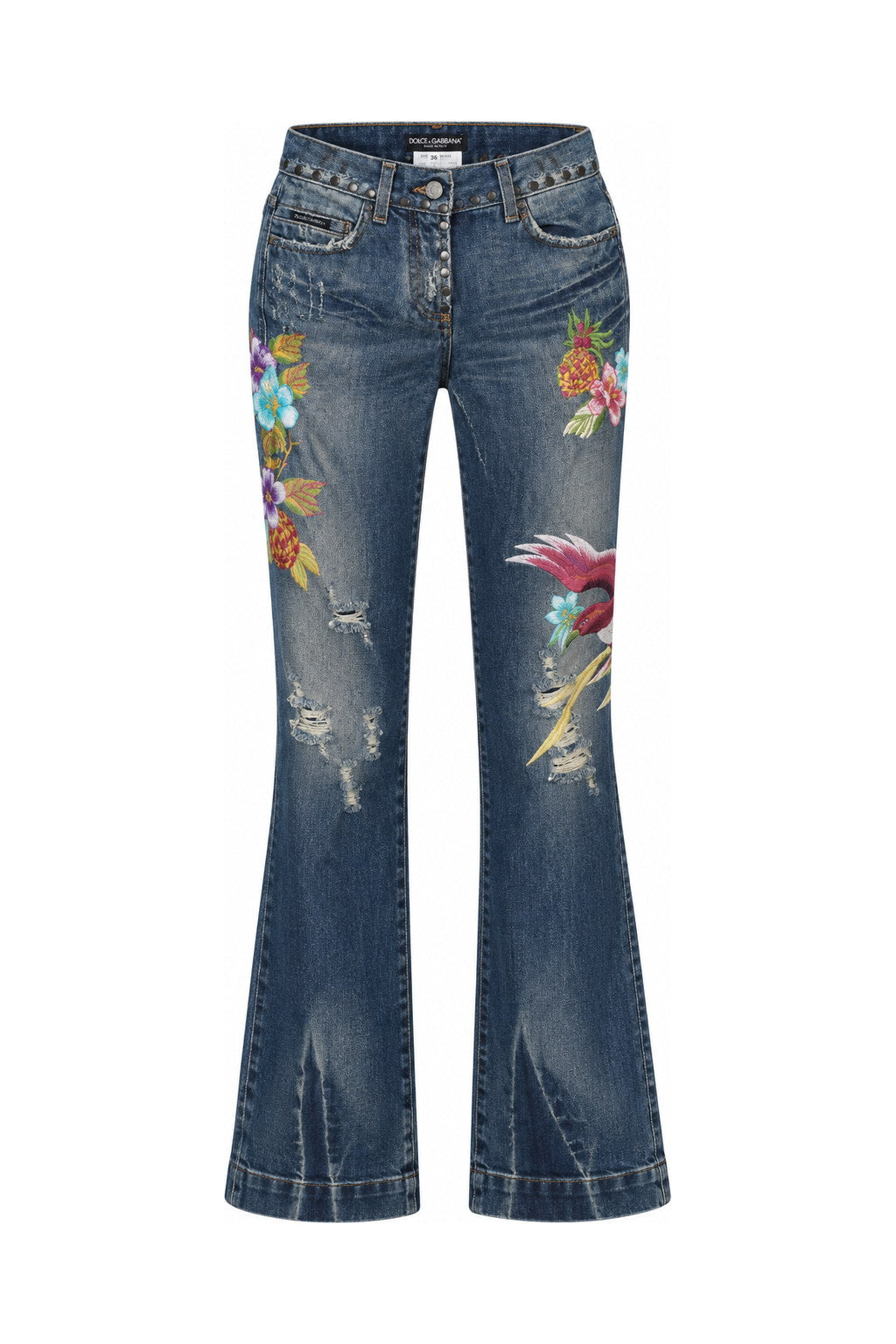 Dolce & Gabbana SS05 Honolulu Embroidered Jeans
