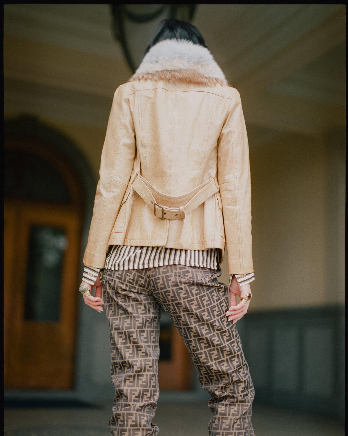 Zucca Monogram Straight Leg Pants (L)