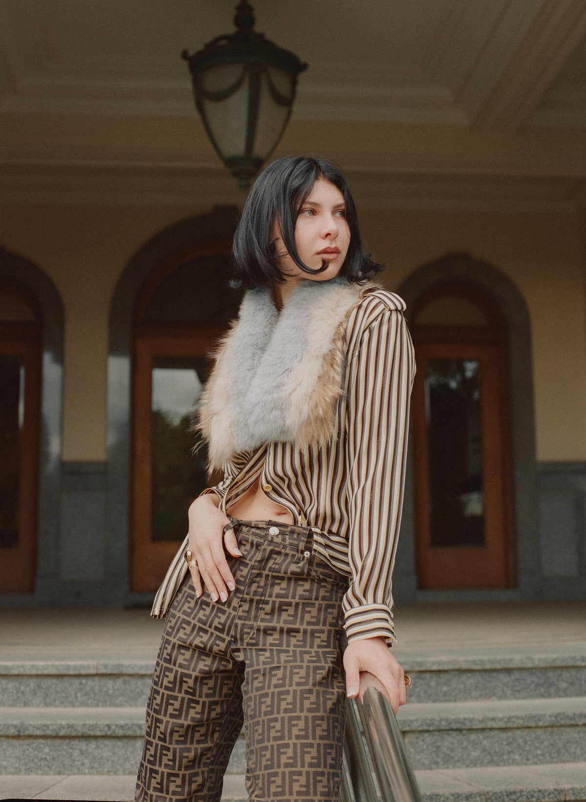 Zucca Monogram Straight Leg Pants (L)