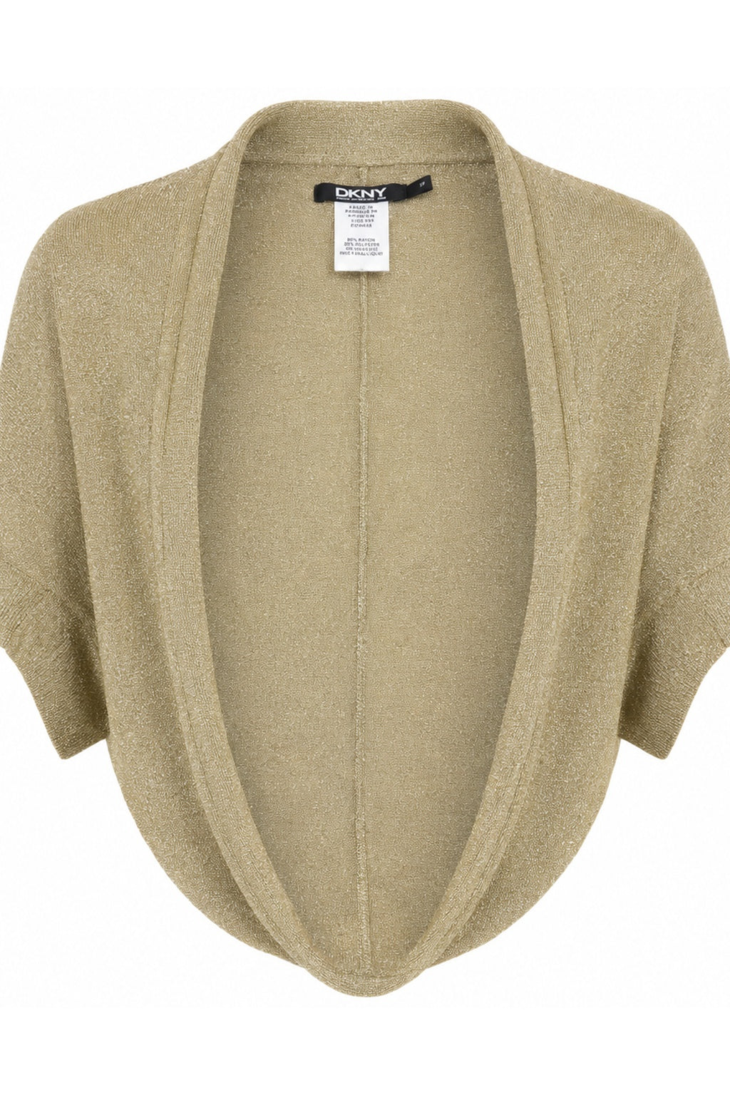 DKNY Lurex Gold Bolero Shrug (Fits XS-M)