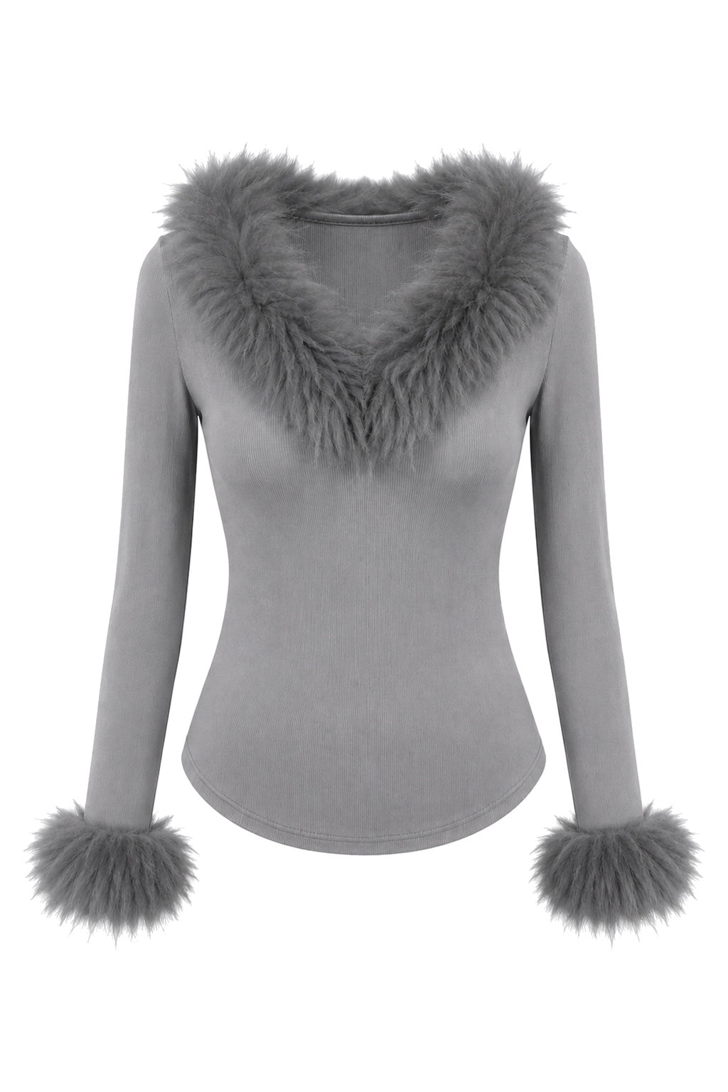 Off Duty Top — Faux Fur