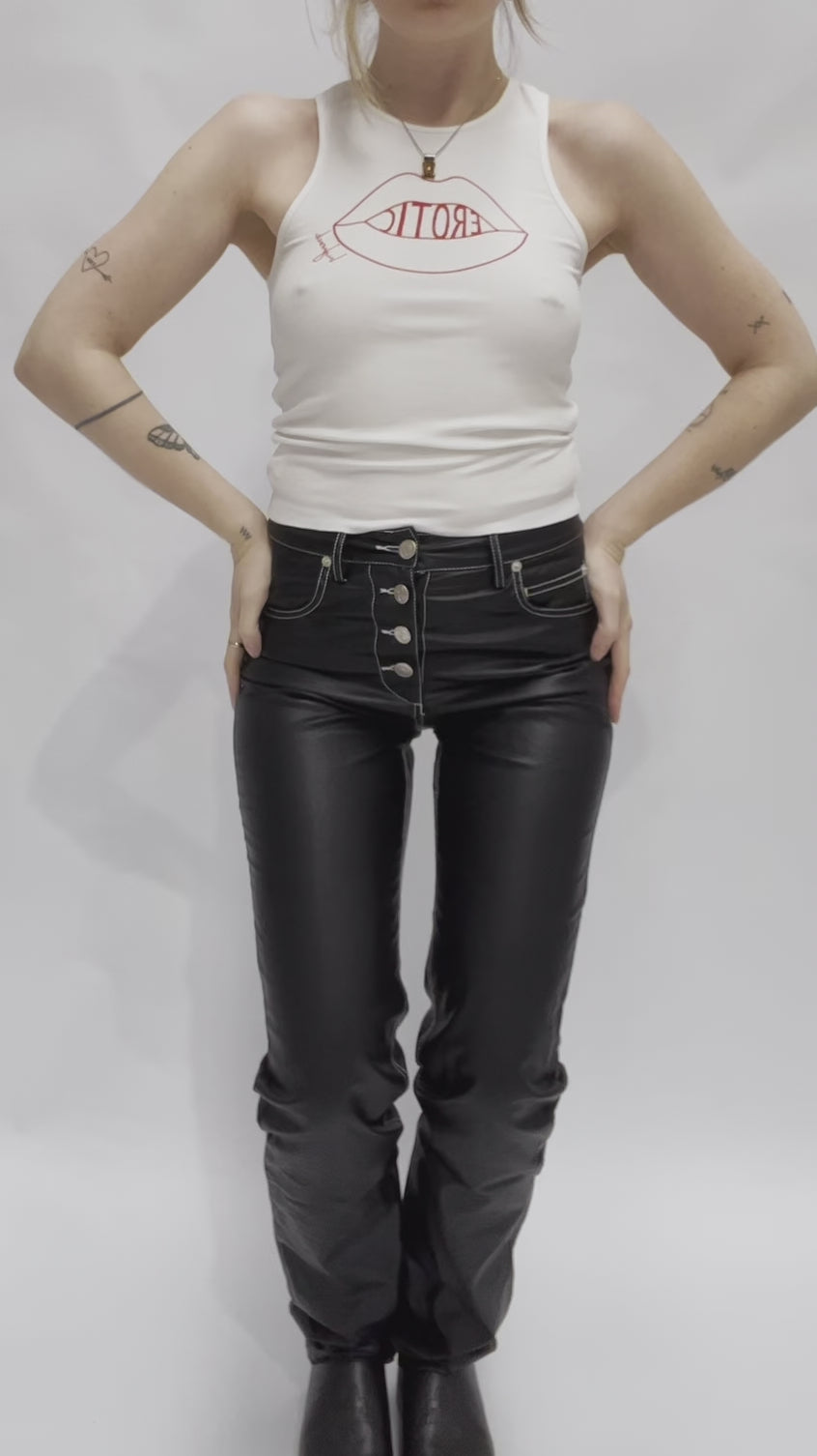 Jett Faux Leather Jeans — Limited Edition