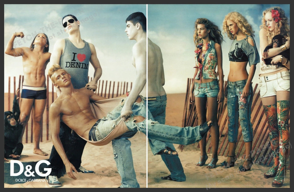 Dolce & Gabbana SS05 Honolulu Embroidered Jeans