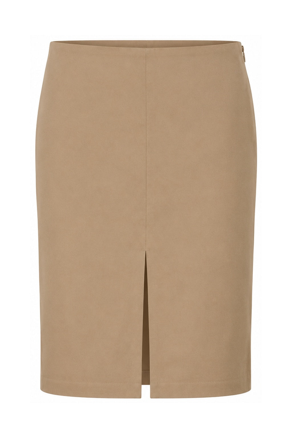 Gucci Vintage Beige Nylon Pencil Skirt with Front Slit (S-L)