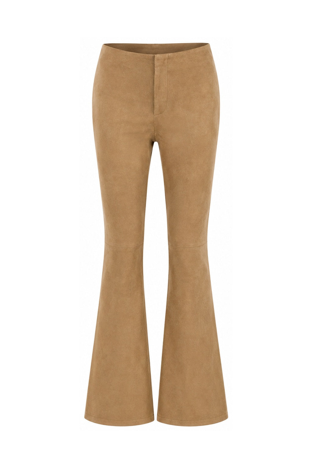 Polo Jeans Vintage Beige Suede Flare Pants (Petite XS)