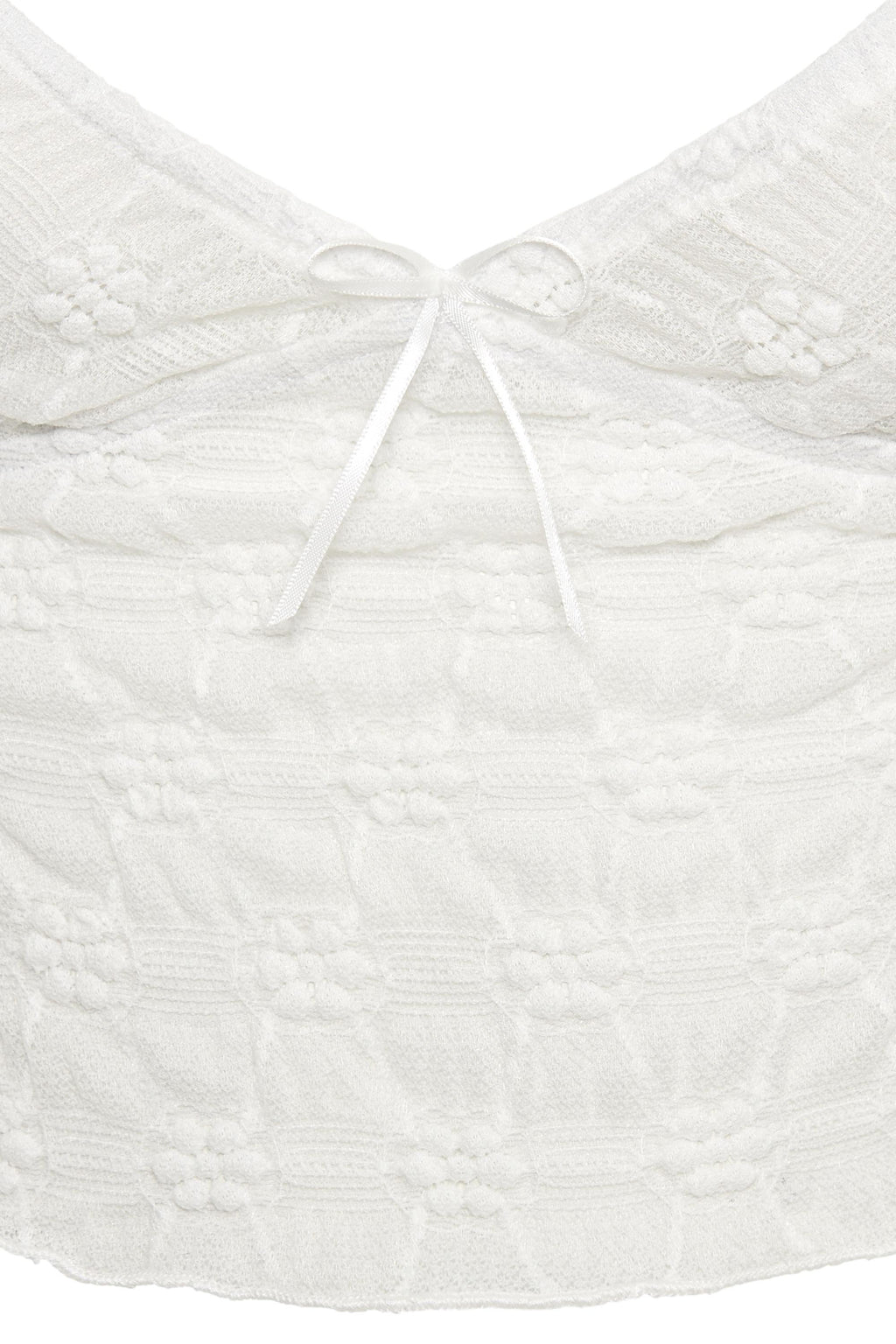 Hilda Mesh Cami — White
