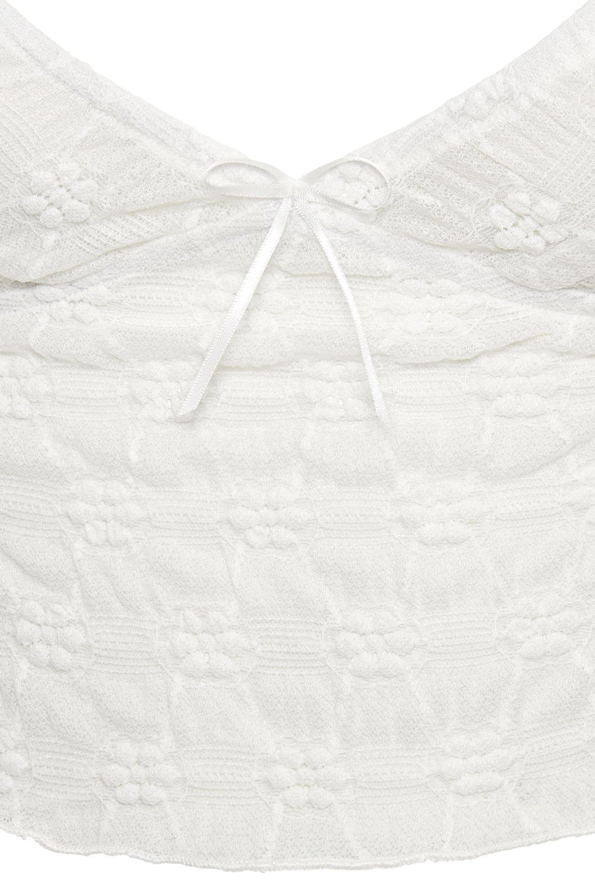 Hilda Mesh Cami — White