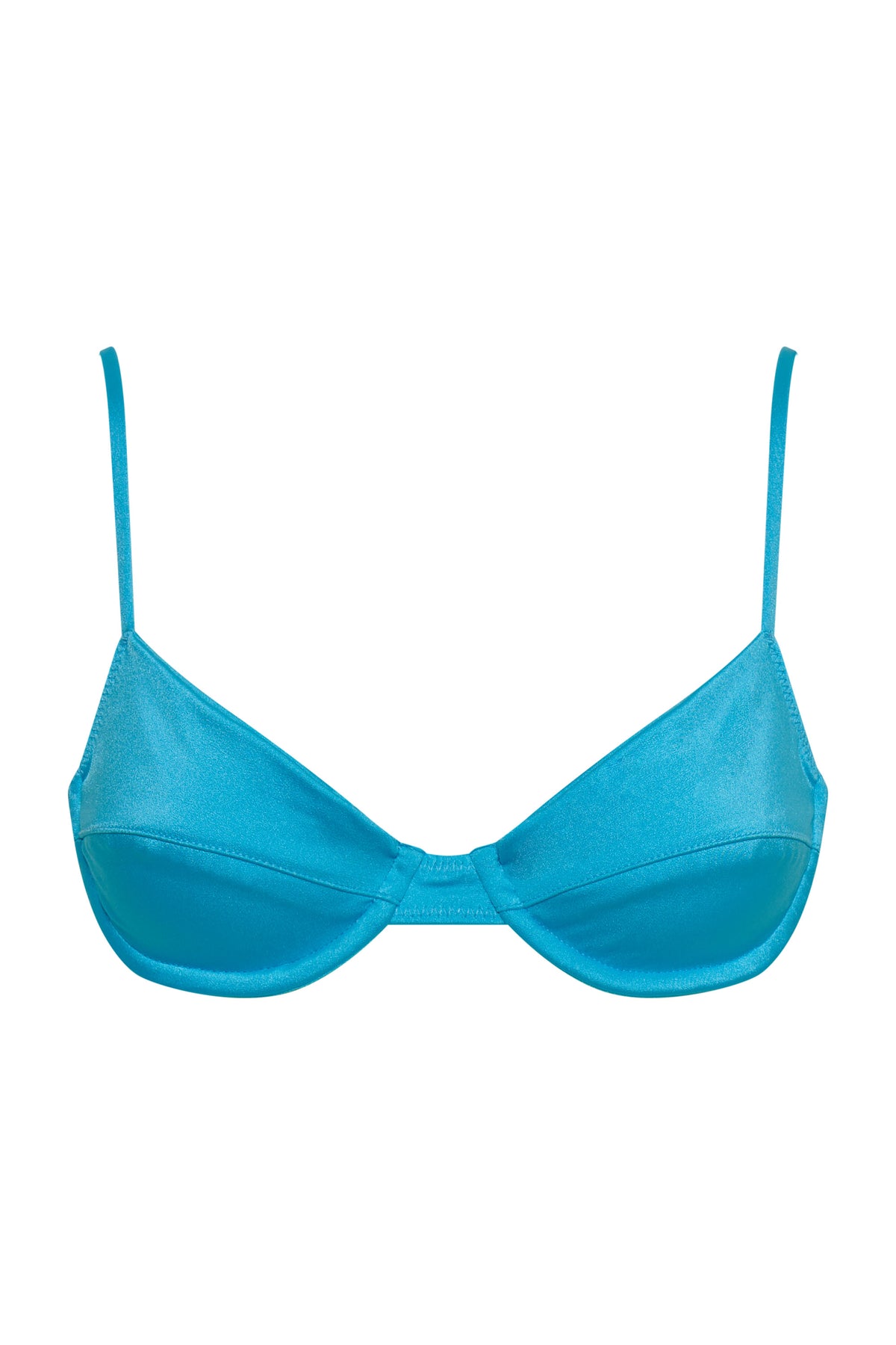Fairytopia Balconette Top — Aqua Shine