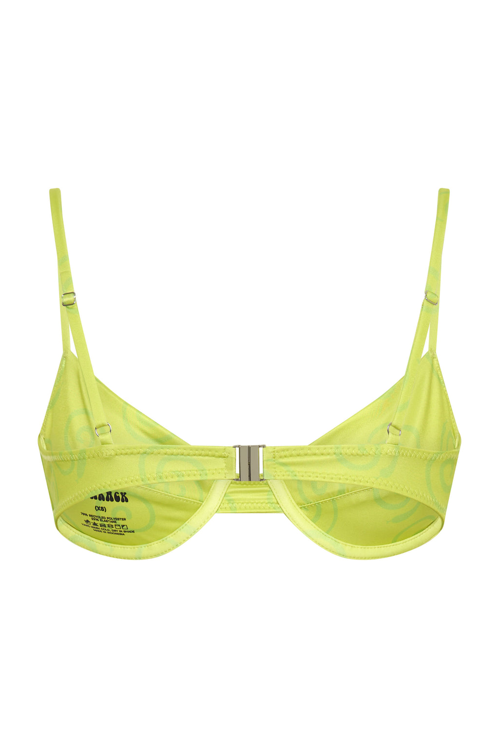 Fairytopia Balconette Top — Lime Swirl