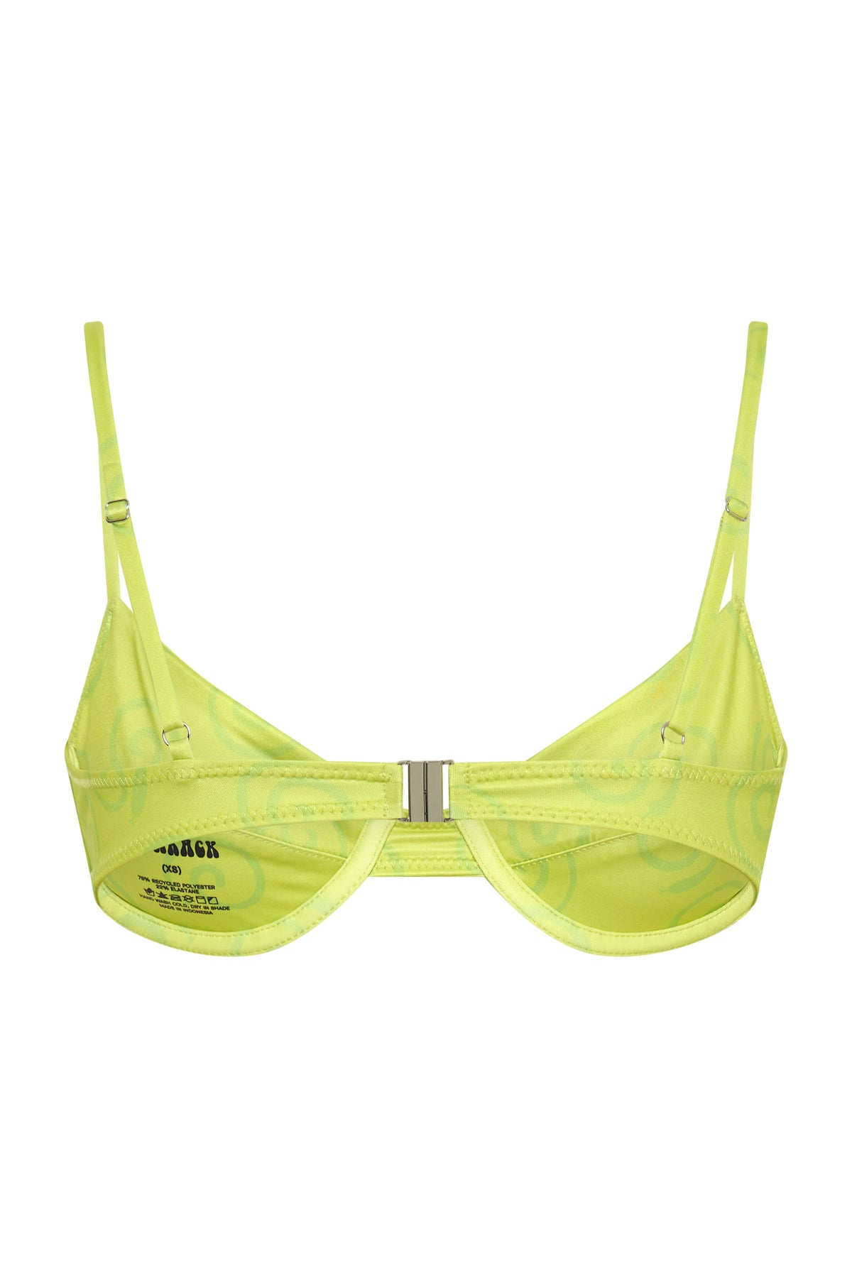 Fairytopia Balconette Top — Lime Swirl