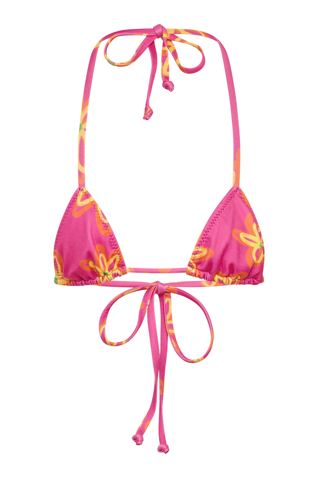Mermaid Power Top — Pink Flower