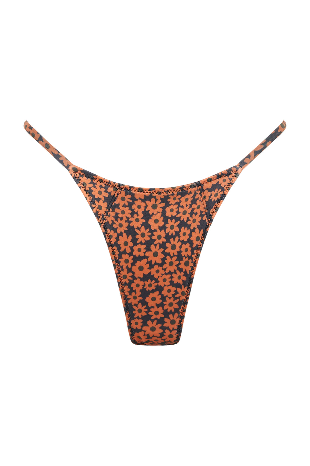 Pegasus Panel Bottoms — Brown Retro Flower