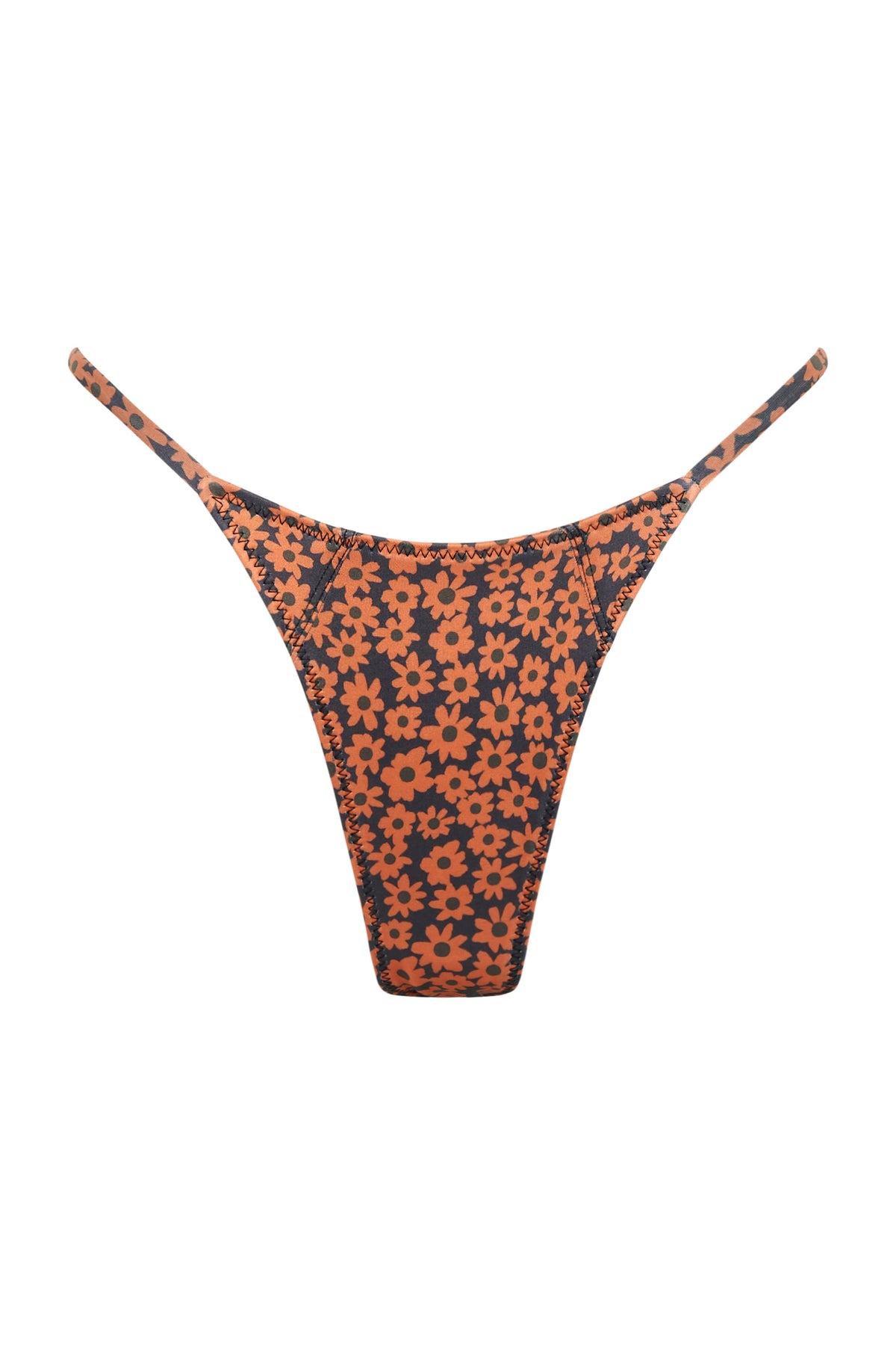 Pegasus Panel Bottoms — Brown Retro Flower