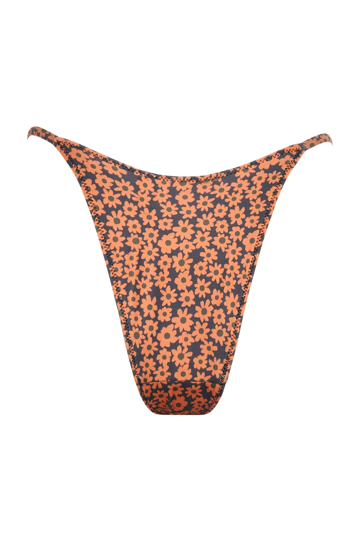 Pegasus Panel Bottoms — Brown Retro Flower