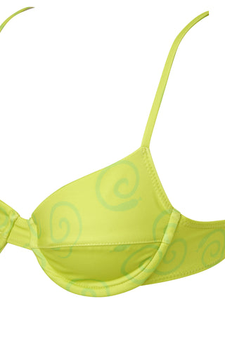 Fairytopia Balconette Top — Lime Swirl