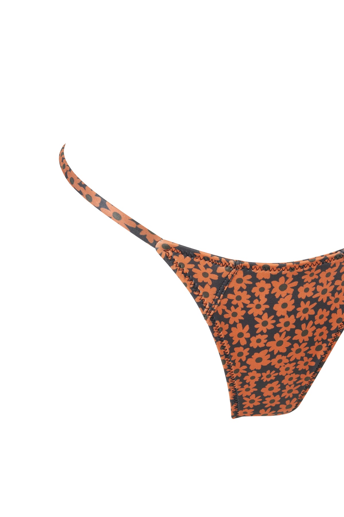 Pegasus Panel Bottoms — Brown Retro Flower