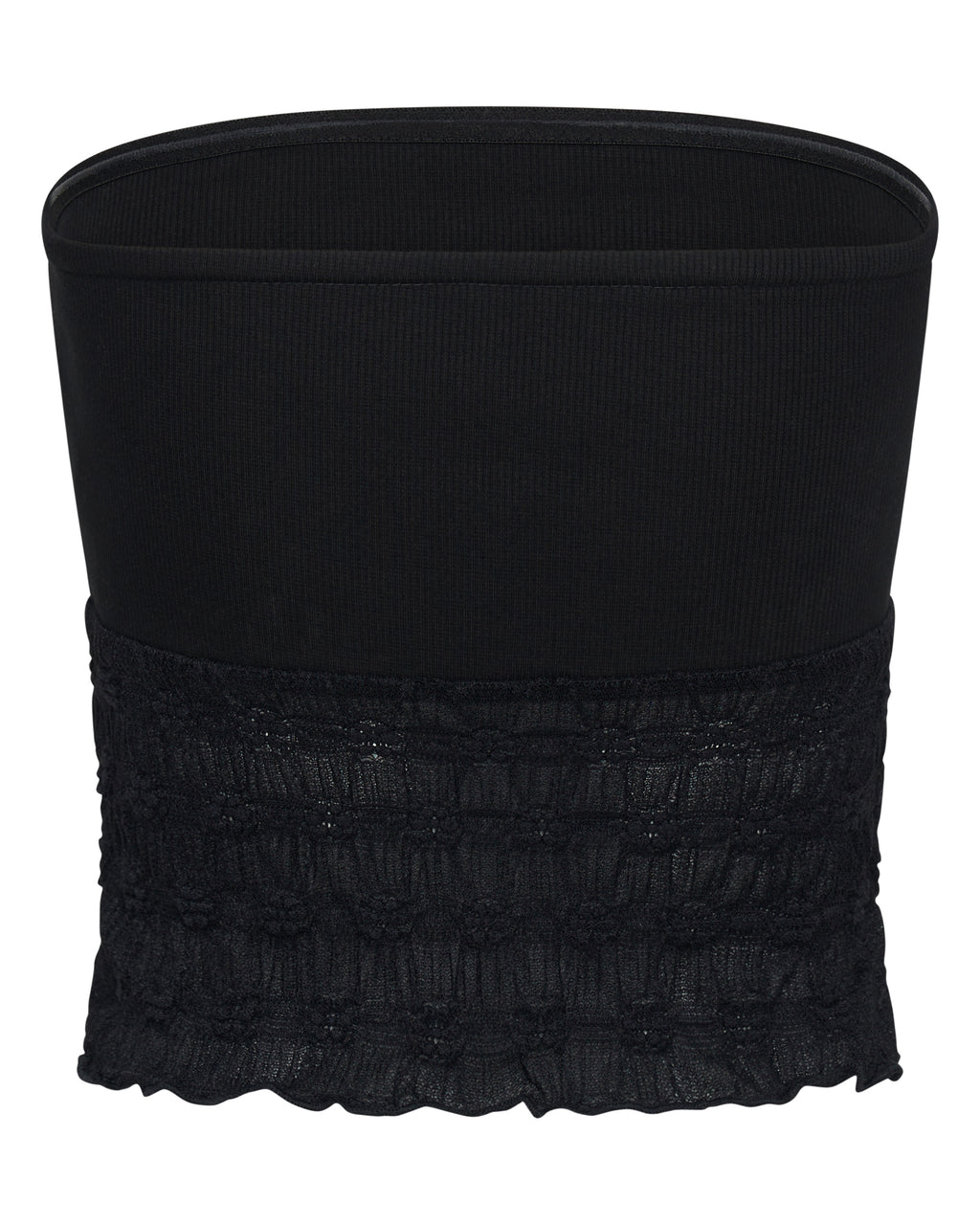 Sabrina Mesh Boob Tube — Black