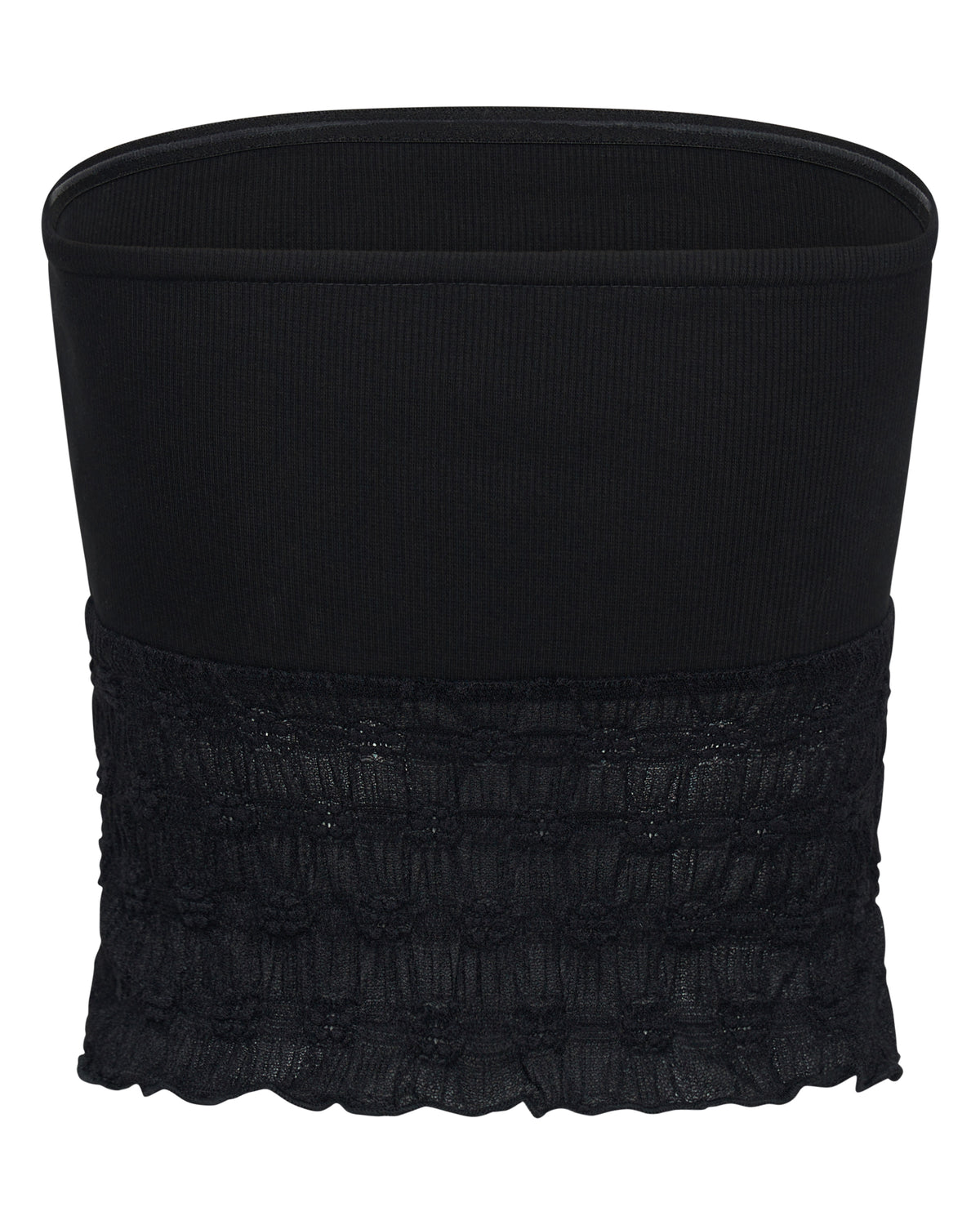 Sabrina Mesh Boob Tube — Black