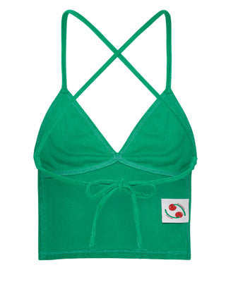 Peggy Backless Top — Retro Green
