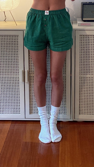 Juniper Boxer Shorts — Green
